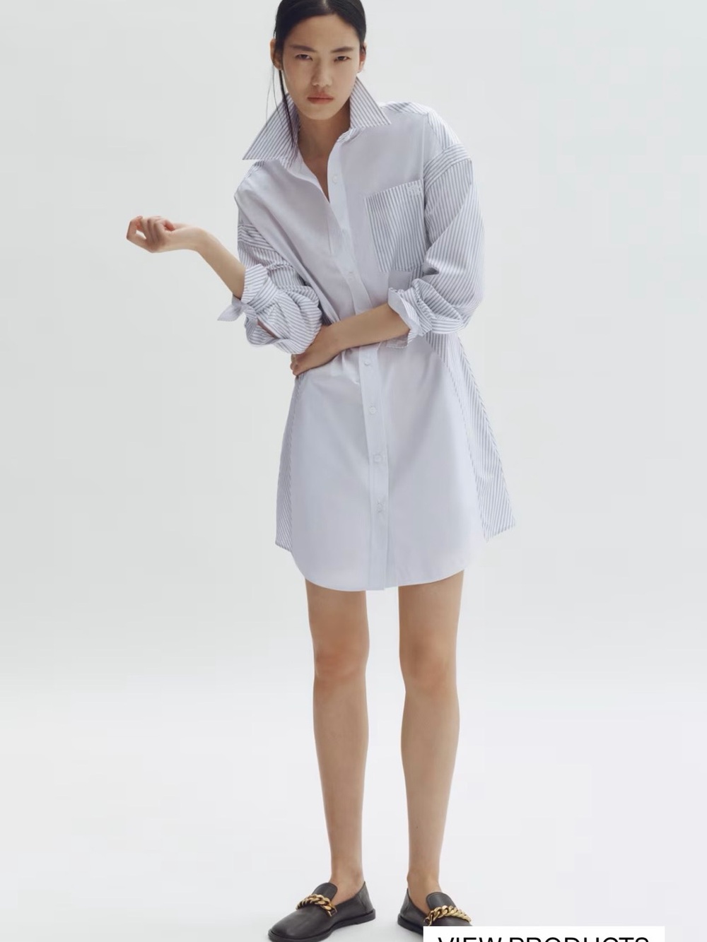 STELLA MCCARTNEY H&M
COTTON POPLIN SHIRT DRESS